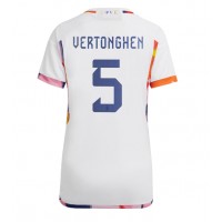 Belgicko Jan Vertonghen #5 Vonkajší Ženy futbalový dres MS 2022 Krátky Rukáv